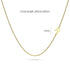 Bold Alphabet Letter Initial Charm Necklace in Gold Tone